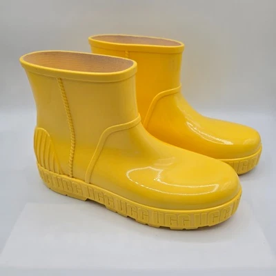 Botas de lluvia UGG Drizlita plantilla amarilla de piel de oveja para mujer talla 9 Foto 1 de 4