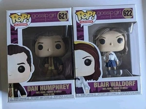 Lot Of 2 FUNKO POP VINYL TV GOSSIP GIRL 622 Blair Waldorf 621 Dan Humphrey BNIB - Picture 1 of 17
