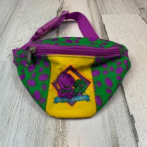 Vintage Barney and Baby Bop Kids- Adjustable Fanny Pack- 1993 Lyons Group Rare - Picture 1 of 5
