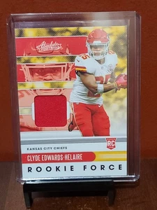 2020 Panini Absolute Rookie Force Clyde Edwards-Helaire #21 MEM Chiefs - Picture 1 of 2
