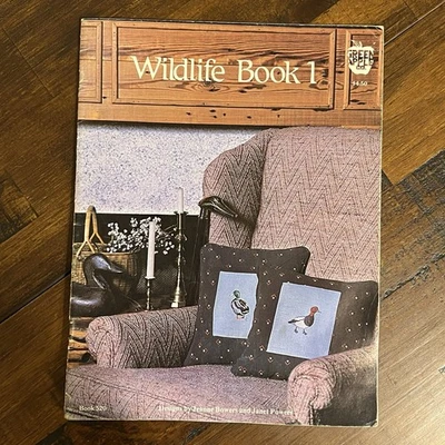 Vintage Wildlife Duck Goose Cross Stitch Pattern Book Mallard Wing Teal Wood - Image 1 of 4