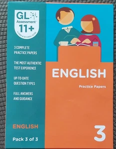 11+ Practice Papers English Pack 3 (Multiple Choice) by GL Assessment... - Picture 1 of 1