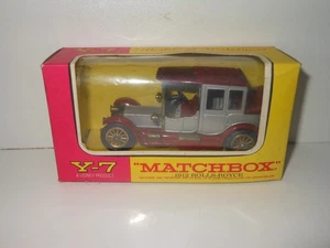 1960-70s MATCHBOX Y-7 MODELS OF YESTERYEAR 1912 Rolls Royce toy with box - Picture 1 of 7