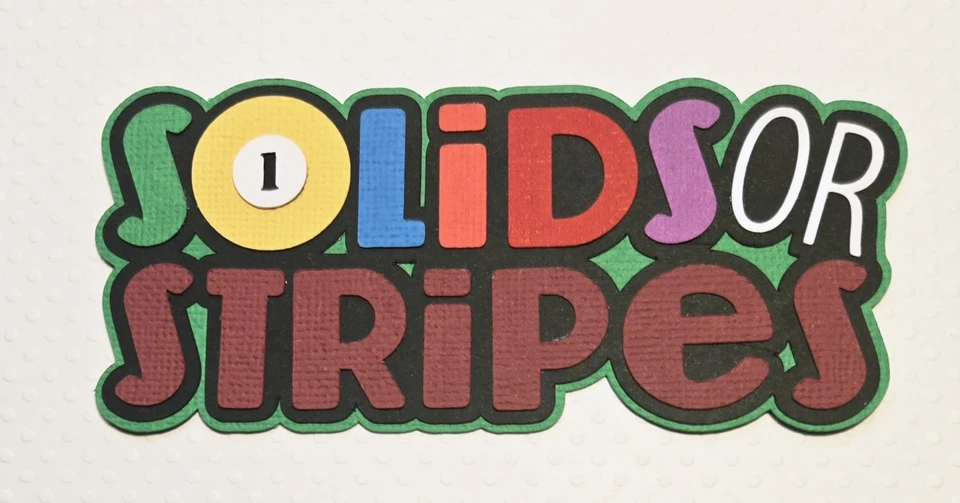 Título sólidos o rayas. Álbum de recortes, piezas de papel para hacer tarjetas Foto 1 de 1