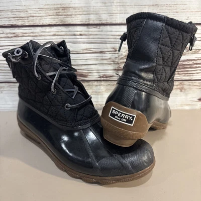 Women’s 10 Sperry Quilted Rain Duck Boots Waterproof Top Sider - Image 1 of 4