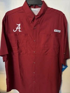 Camisa de manga corta Columbia Tamiami para hombre - Alabama, Crimson Tide - Imagen 1 de 12