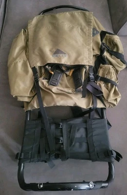 Винтажный рюкзак KELTY с внешней рамкой ретро XL большой армейский зеленый нейлон 34 дюйма x 15 дюймов - Изображение 1 из 4