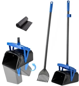 Pooper Scooper schwenkbarer Eimer & Rechen für große mittelgroße kleine Hunde nicht zerbrechbar Do... - Bild 1 von 7
