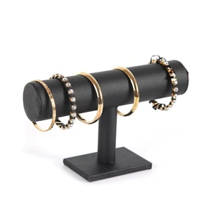 Pulseras de superficie de PU estante de exhibición en forma de T brazalete soporte joyería - Imagen 1 de 12