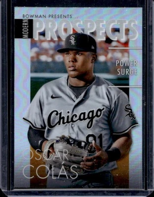 2023 Bowman Oscar Colas Modern Prospects Chrome Rookie RC #MP-8 White Sox - Image 1 of 2