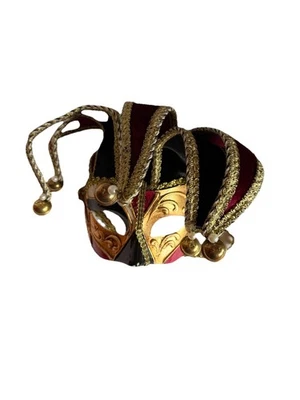 Italian Venetian Masquerade Jester Mask Wear Or Decor Mounce 2014 Pier 1 Imports - Image 1 of 4