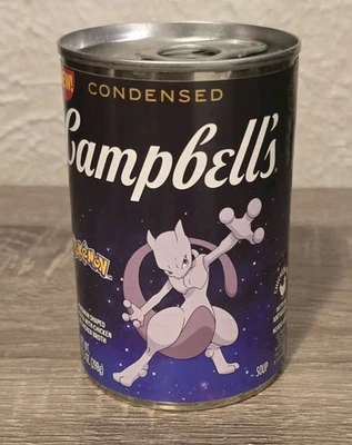  Lata de sopa Campbells edição limitada Pokemon Mewtwo  - Imagem 1 de 4