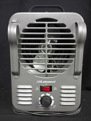 Lakewood Fan Electric Utility Space Heater Model 792/JR 750 1500 Watts Works - Image 1 of 2
