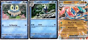 Pokemon Froakie Frogadier Greninja ex 056 057 041 106 167 Promo Set Holo - Picture 1 of 1