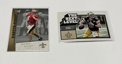 Drew Brees 2006 Upper Deck Rookie Debut #60 & 2017 ClassicsThe Next Level #NL-DB - Image 1 of 4