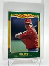 1986 Fleer Limited Edition Pete Rose Baseball Card #37 NM-MT FREE SHIPPING