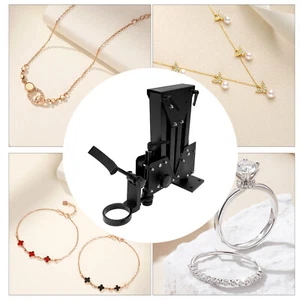 360° drehbarer Schmuck Mikroskop Ständer mit stabilem Stahlfuß für Juweliergeschäft - Bild 1 von 15