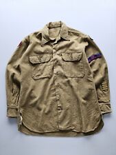 Vintage 1940s WW2 US Army 66th Infantry Division Field Shirt Wool OD M