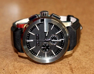 Gucci G-Chrono SS Men's Black Dial Chronograph Watch 101.2 [023WEI] - Image 1 of 4