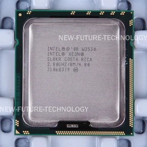 Lot of 2 Intel Xeon W3530 Processor 2.8 GHz Quad-Core 8MB 400MHz LGA1366 CPU - Picture 1 of 1