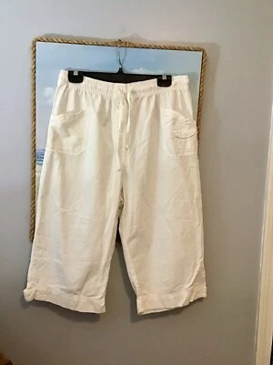 Capris Branco da Cappagallo Tamanho G - 32” Cintura (Alongamentos) - Imagem 1 de 4