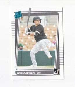 NICK MADRIGAL 2021 DONRUSS BASEBALL RATED ROOKIE-ROOKIE CARD-SHIPS FREE - Picture 1 of 24