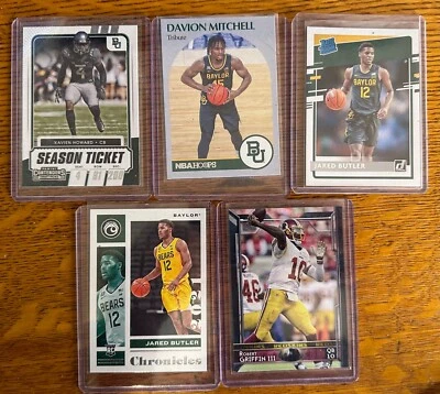 5 Baylor Bears Trading Card RG3/Davion Mitchell/Jared Butler/Xavien Howard - Image 1 of 2