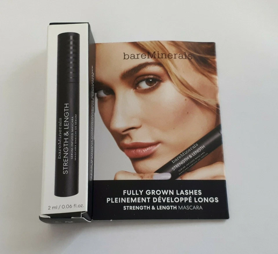 BAREMINERALS Strength & Length Mini Mascara 2 ml Extreme Black Noir /EBMP - Photo 1/1