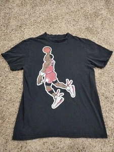 Michael Jordan Jumpman Cartoon Grafik T-Shirt Herren THC Gr. M USA Vintage NBA - Bild 1 von 9