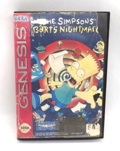 Simpsons: Bart's Nightmare (Sega Genesis, 1993) Complete CIB - Picture 1 of 4