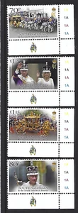 CONJUNTO DE 4 SIN MONTAR GEORGIA DEL SUR 2023 CORONACIÓN DEL REY CHARLES MARGINALES COMO NUEVO - Imagen 1 de 1