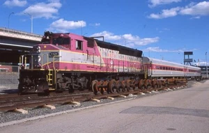 MBTA GP40MC - Number - 1121 w/Train - - ra11765 - Picture 1 of 1