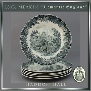 Piatto da portata 25 cm J. G. Meakin "Romantic England -Haddon Hall" - Foto 1 di 6