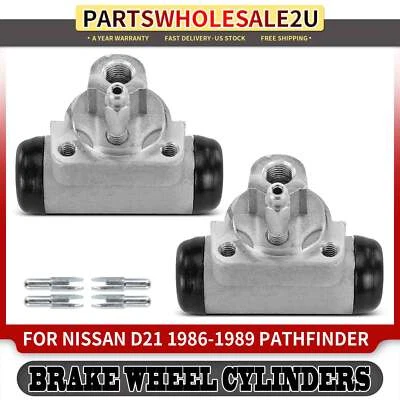 2 peças cilindro de roda de freio a tambor traseiro esquerdo e direito para Nissan D21 Pathfinder - Imagem 1 de 4