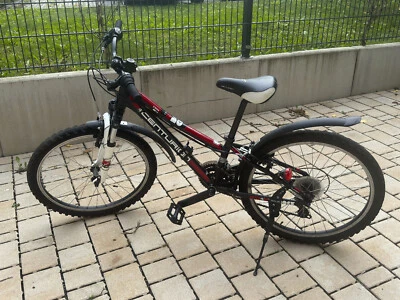 Kinderfahrrad Centurion MTB R´Bock, 24 Zoll, Shimano 21, schwarz/rot, gebraucht - Bild 1 von 4