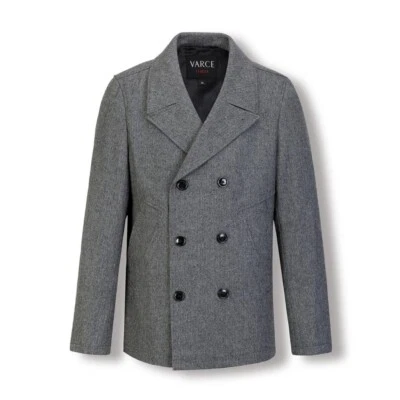 New Men's Winter Double Breasted Pea Coat - Image 1 of 3