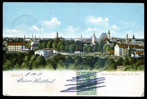 GERMANY Sorau/ POLAND Zary Postcard 1903 Birds Eye View - Imagen 1 de 2
