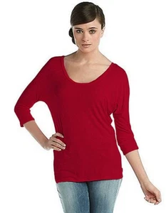 Armani Jeans Embellished Scoopneck Top Hot Red, Small S - Picture 1 of 1