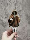 Coffee 1/12th Old and Tattered Fake Sleeve Hooded Cloak Model for 6" Doll