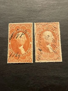 US Stamp Scott #R82c,R83c- Revenue Stamp Used Ng - Picture 1 of 2