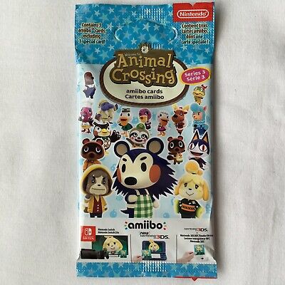 Animal Crossing Amiibo Series 3 Pack Of 3 Cards Nintendo Official  NEW  SEALED • 11.89£