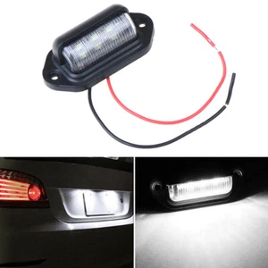 1Pc Waterproof 6 LED 12V License Plate Light Car Boat Truck Trailer Step Lamp-qj - Picture 1 of 12
