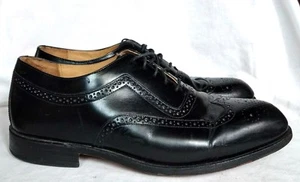 Bostonian Crown Windsor Schuhe Budapester Schnürschuhe schwarz Leder elegant Business 10,5 - Bild 1 von 11