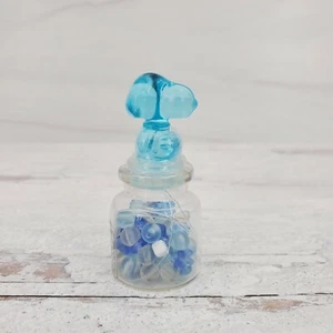 Snoopy Perlen Sammlung Kunststoff Miniatur Glas - Japan Erdnüsse Import Blau #2 - Bild 1 von 4
