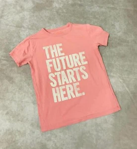 Inspirational Pink Graphic T-Shirt - The Future Starts Here - Picture 1 of 2