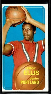 1970-71 TOPPS BASKETBALL TRAIL BLAZERS LEROY ELLIS CARD #35 EX+ SHORT PRINT SP