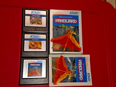 Atari 5200 Lot Vanguard CIB Complete Galaxian & Star Raiders Carts Space Shooter - Image 1 of 4