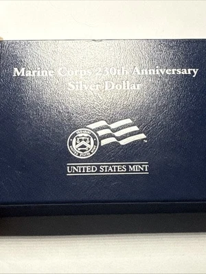 2005 Marine Corps 230th Anniversary Proof Silver Dollar - Image 1 of 3