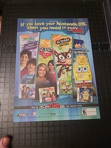 Nickelodeon THQ Videospiel Printanzeige 2007 8x11 - Bild 1 von 1