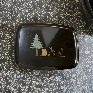 Couroc Monterey Cali. Wheelock & The Indian Under The Pine 12 1/2 x 9 1/2" MCM - Bild 1 von 8